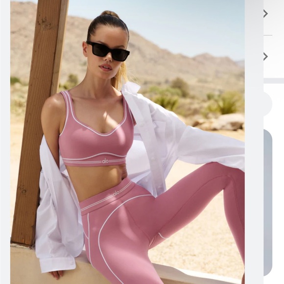 ALO Yoga Dusty Pink Women's Set - Picture 1 of 4
